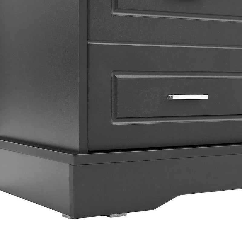 Porte-manteau avec banc à porte coulissante, coussin, poignée argentée, et armoire de rangement