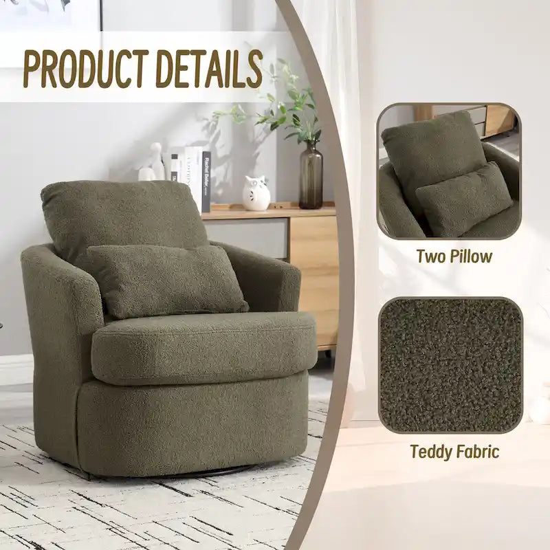 Fauteuil pivotant, Fauteuil club rond, Fauteuil crapaud