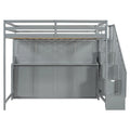 Lit escamotable double avec vérin hydraulique et bureau intégré