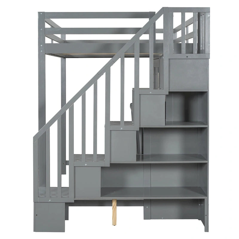 Lit escamotable double avec vérin hydraulique et bureau intégré