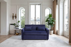 69 Corduroy Sleeper Sofa with Adjustable Backrest & Storage Pocket