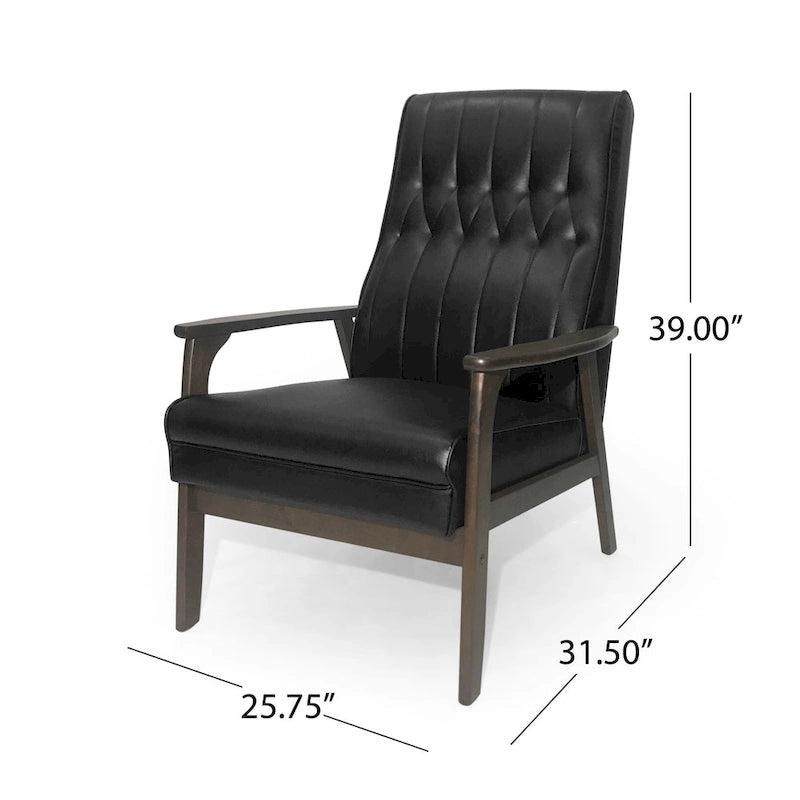 Fauteuil d'appoint Mid-century Modern par - 25,75 L x 31,50 P x 39,00 H
