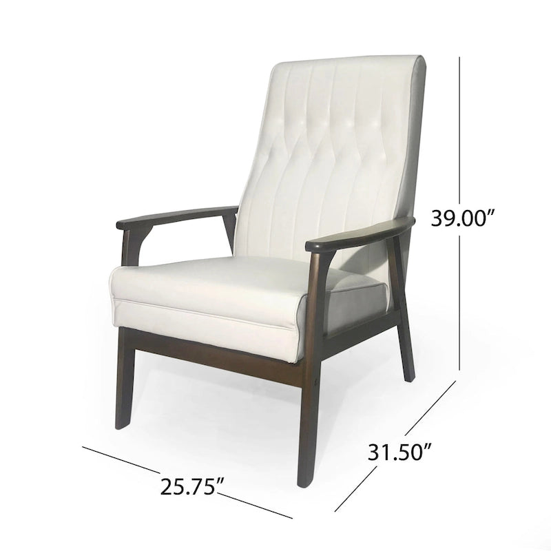 Fauteuil d'appoint Mid-century Modern par - 25,75 L x 31,50 P x 39,00 H