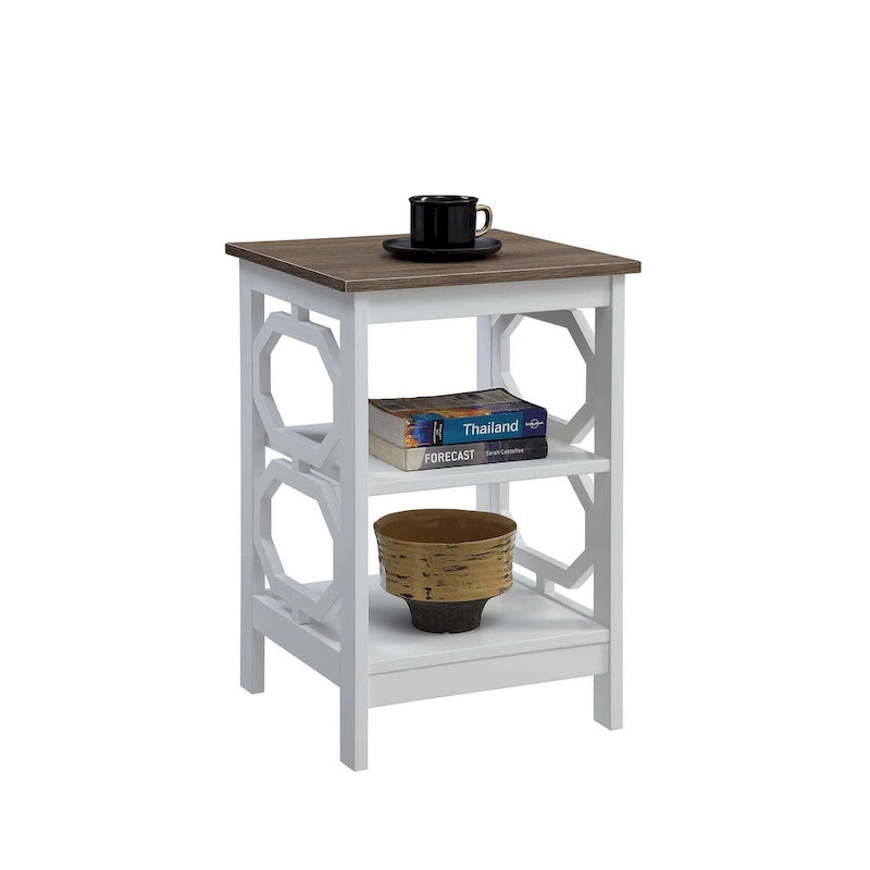 Table d'appoint Omega pratique avec étagères