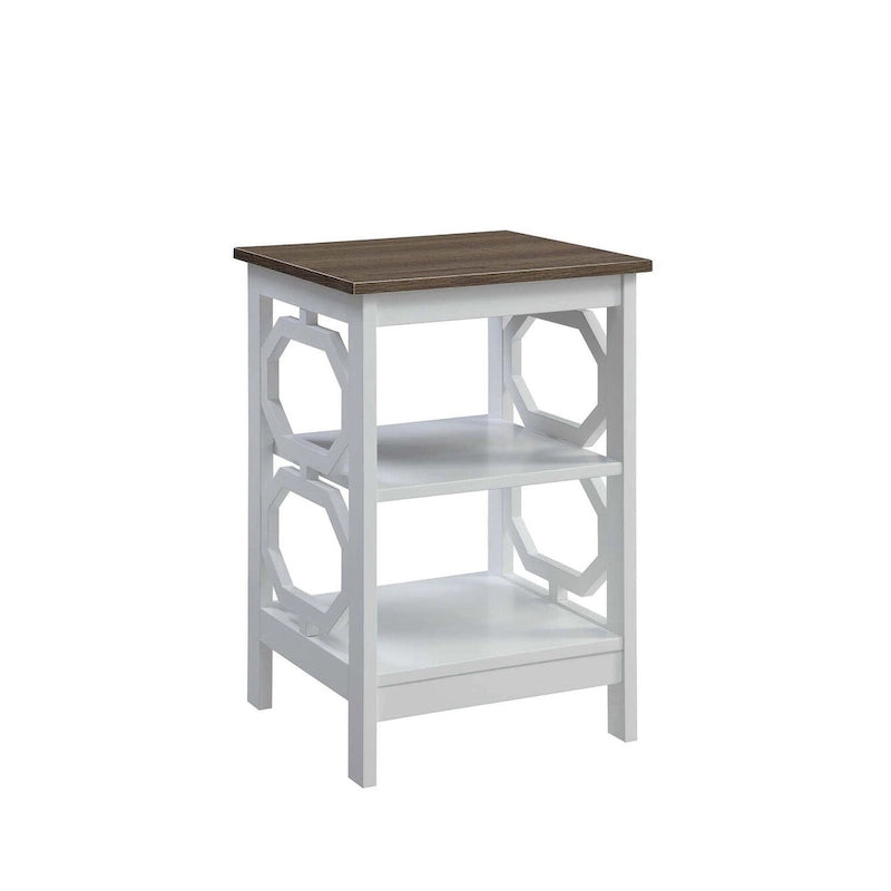 Table d'appoint Omega pratique avec étagères
