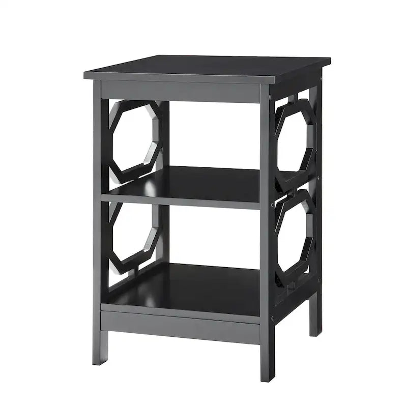 Table d'appoint Omega pratique avec étagères