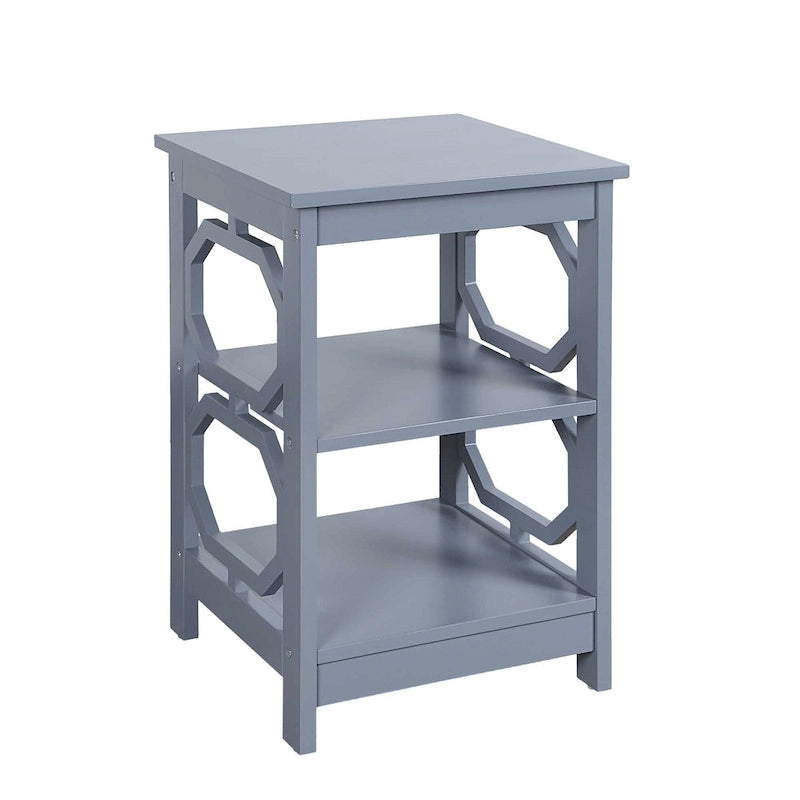 Table d'appoint Omega pratique avec étagères