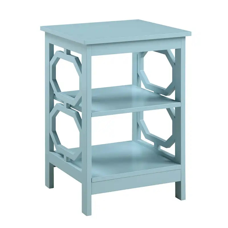 Table d'appoint Omega pratique avec étagères
