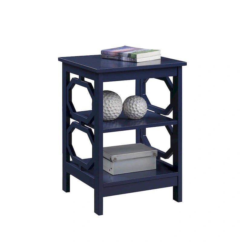 Table d'appoint Omega pratique avec étagères