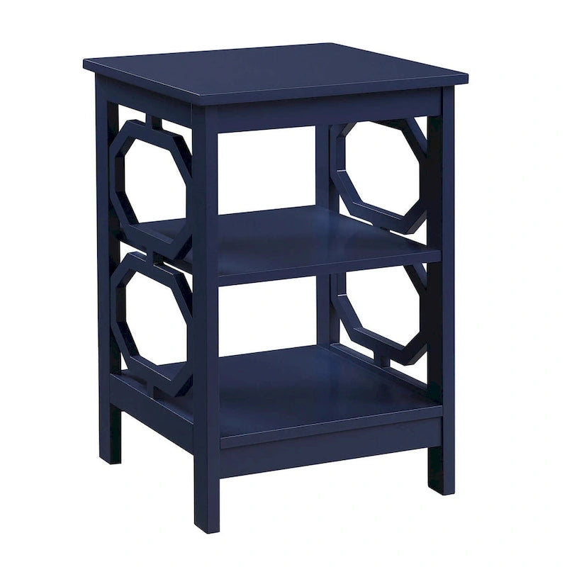 Table d'appoint Omega pratique avec étagères