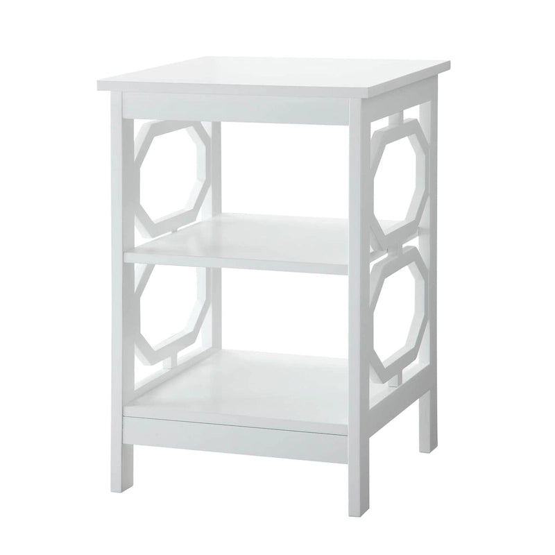 Table d'appoint Omega pratique avec étagères