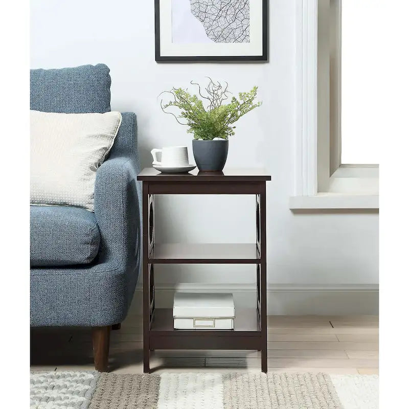 Table d'appoint Omega pratique avec étagères