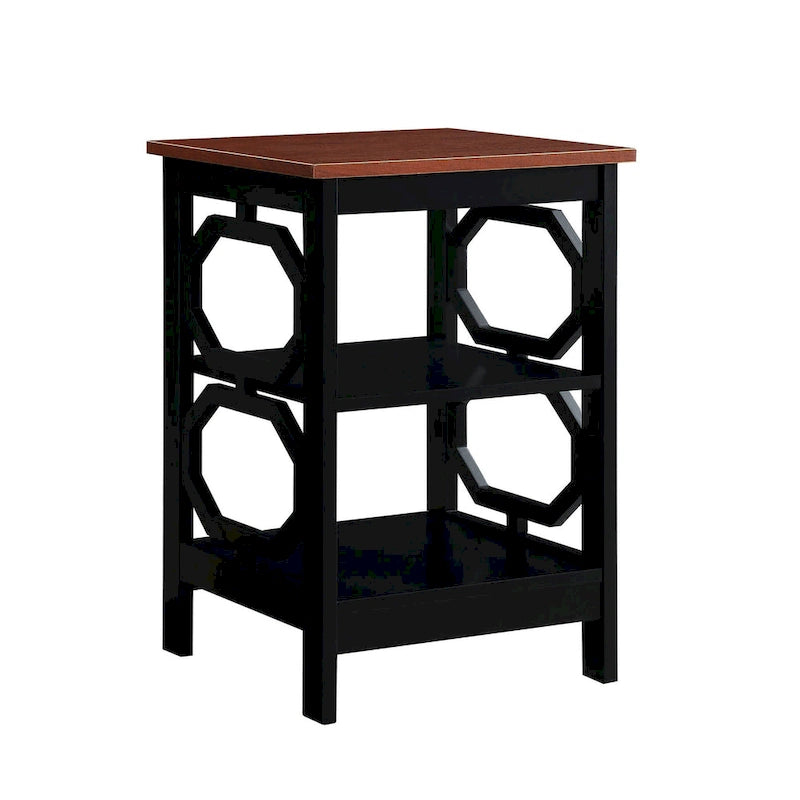 Table d'appoint Omega pratique avec étagères