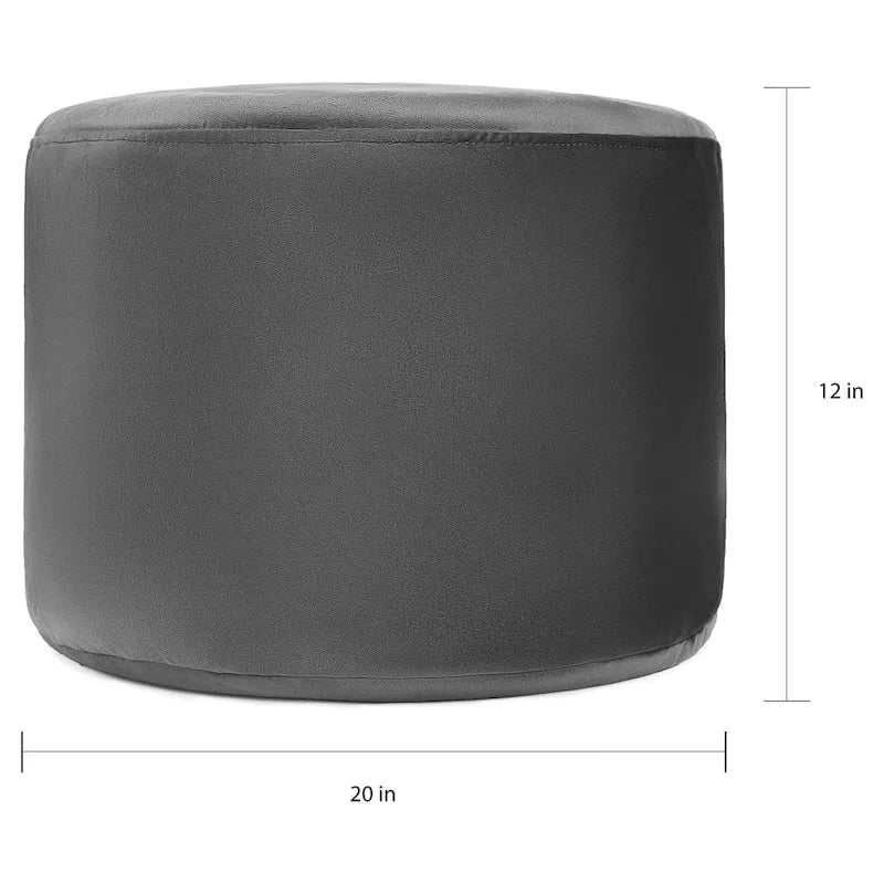 Pouf ottoman en velours