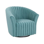 Fauteuil pivotant 360° en velours