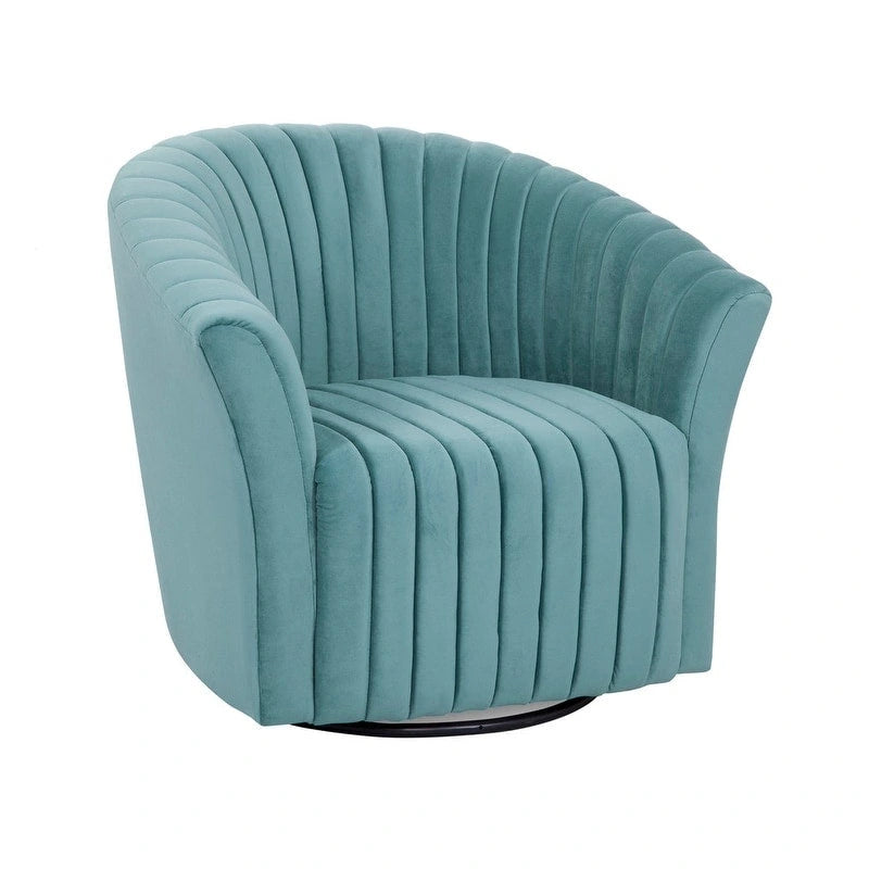 Fauteuil pivotant 360° en velours