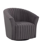 Fauteuil pivotant 360° en velours
