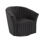 Fauteuil pivotant 360° en velours