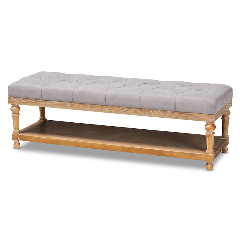 Banc de rangement moderne et rustique The Gray Barn Windy Ridge
