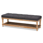 Banc de rangement moderne et rustique