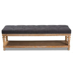 Banc de rangement moderne et rustique
