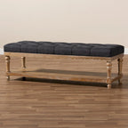 Banc de rangement moderne et rustique