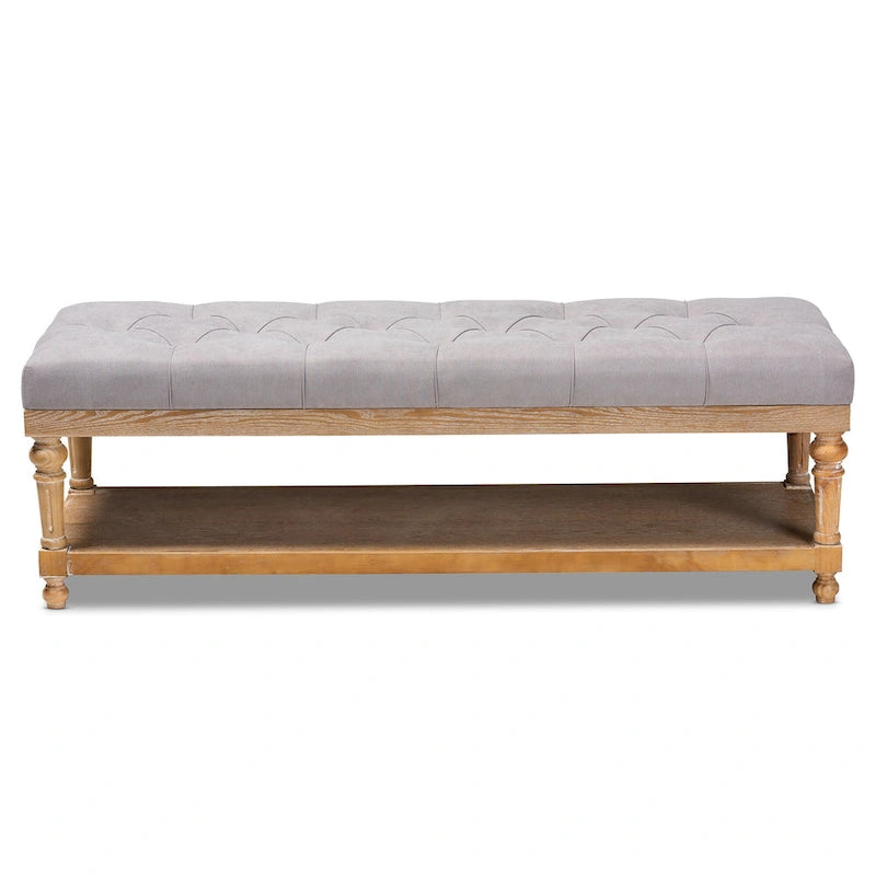 Banc de rangement moderne et rustique The Gray Barn Windy Ridge
