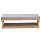 Banc de rangement moderne et rustique