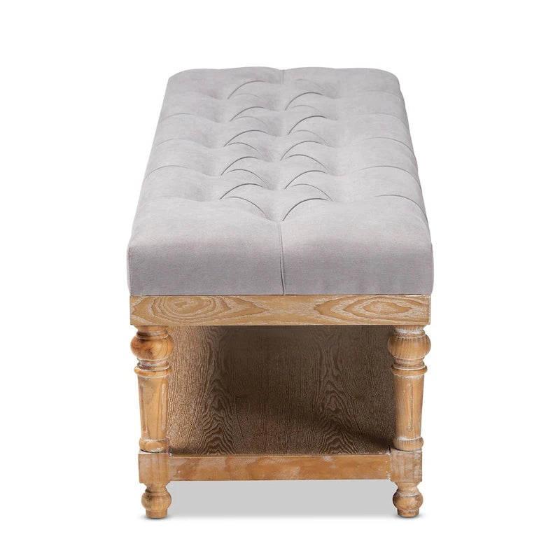 Banc de rangement moderne et rustique The Gray Barn Windy Ridge