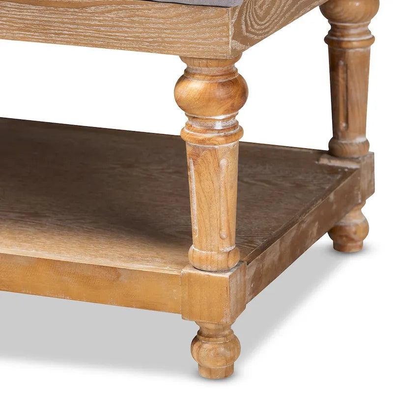 Banc de rangement moderne et rustique The Gray Barn Windy Ridge