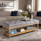 Banc de rangement moderne et rustique