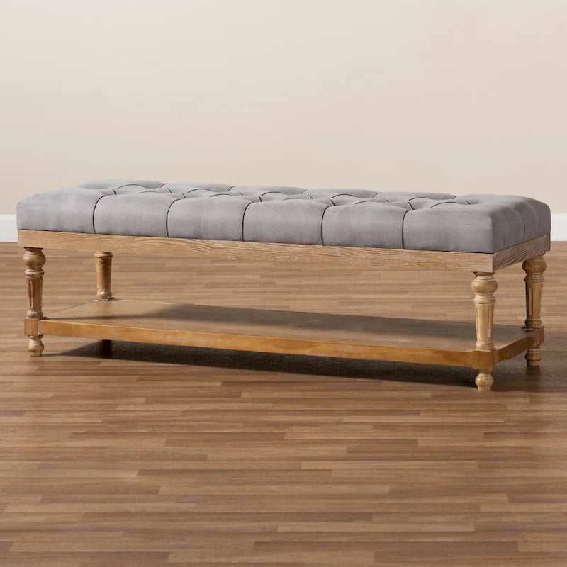 Banc de rangement moderne et rustique The Gray Barn Windy Ridge