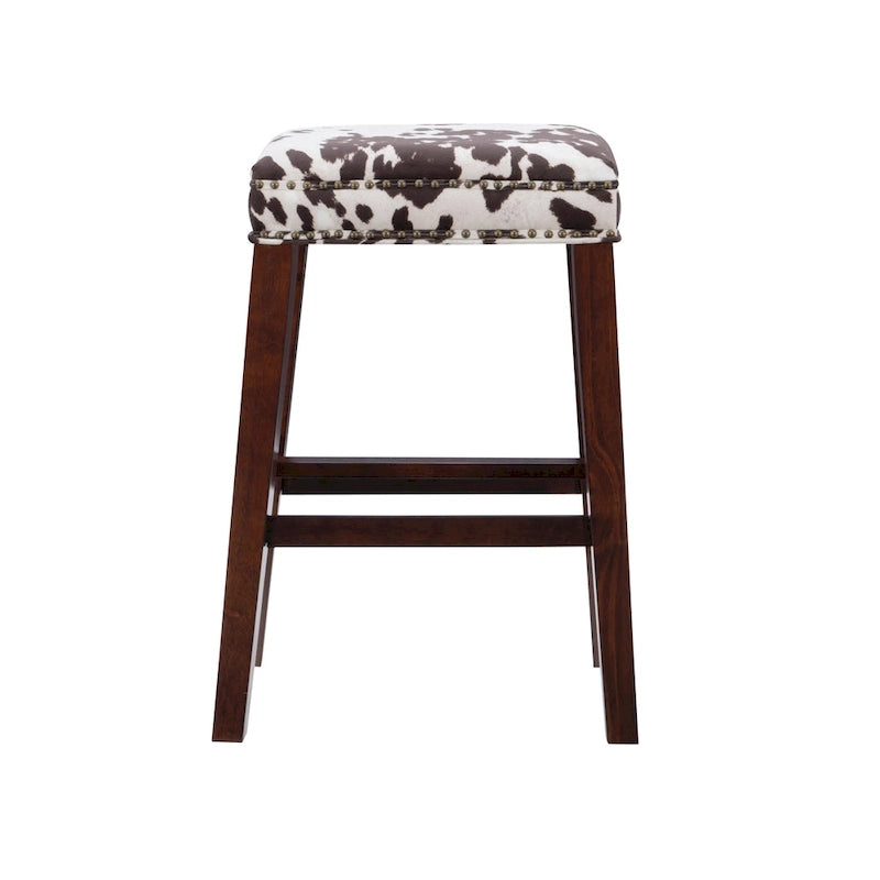 Tabouret de bar imprimé vache Ian Brown