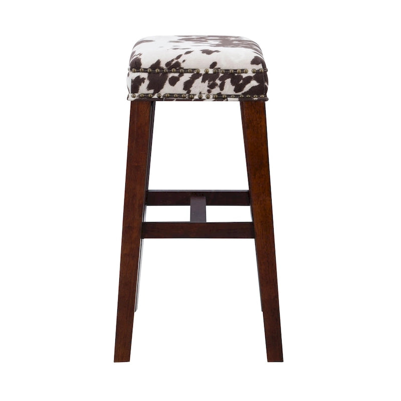 Tabouret de bar imprimé vache Ian Brown