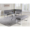 Coin repas réversible gris foncé - 124 x 181 x 85 cm