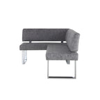 Coin repas réversible gris foncé - 124 x 181 x 85 cm