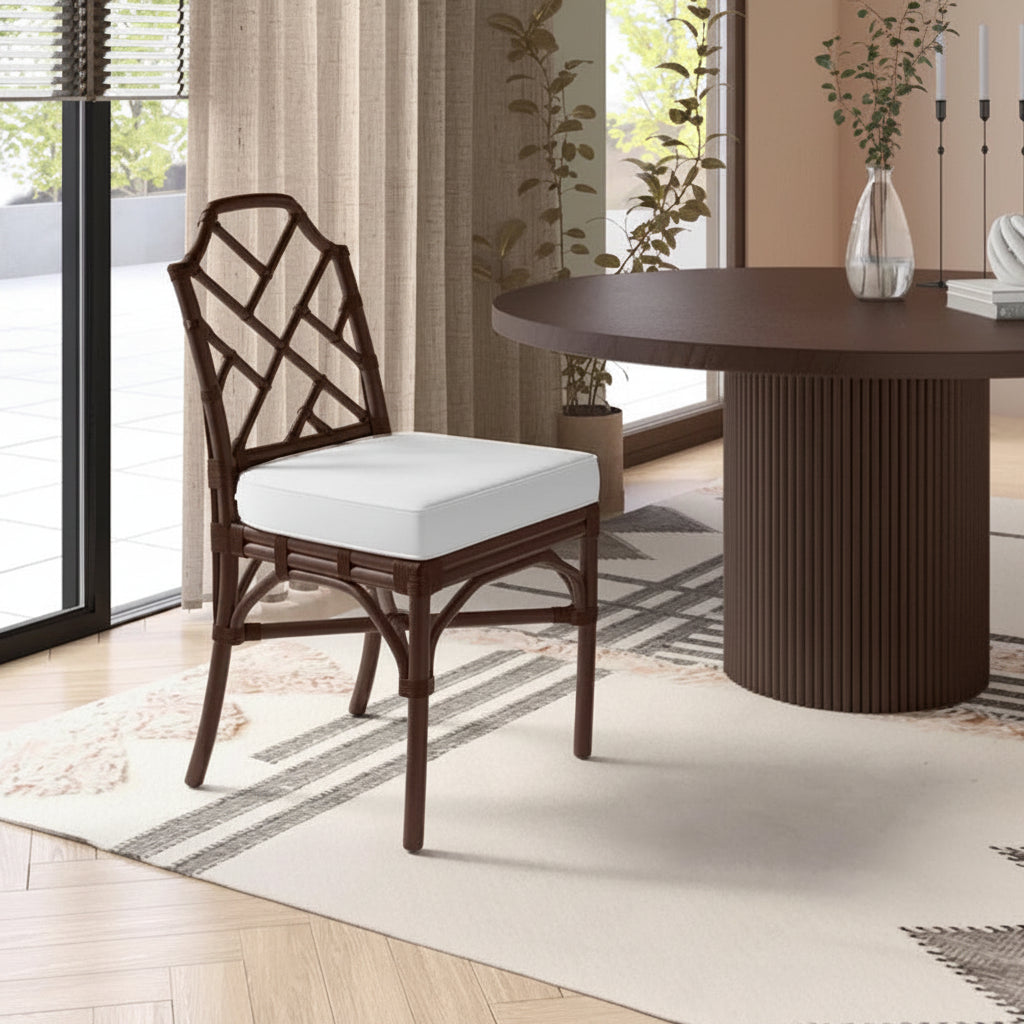 Kara Rattan Dining Side Chair, (Set of 2)