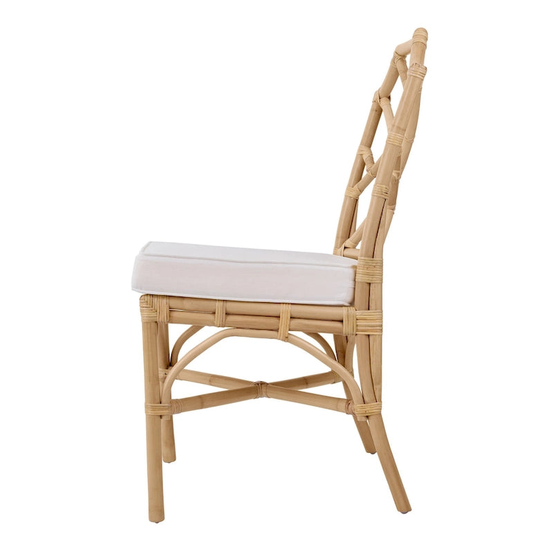 Chaises de salle à manger en rotin, (Lot de 2)