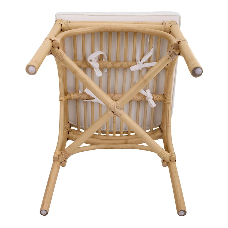 Chaises de salle à manger en rotin, (Lot de 2)
