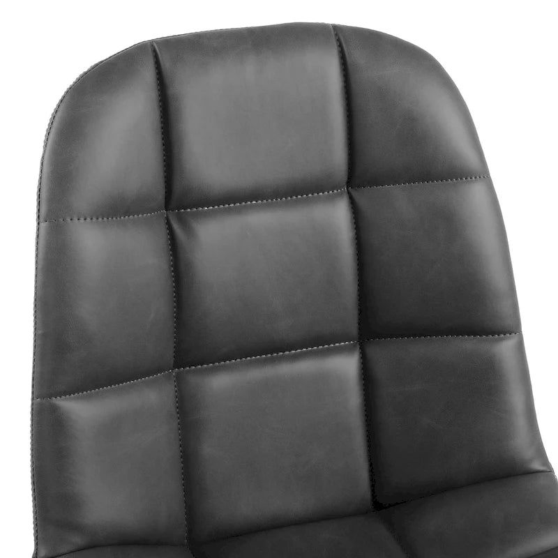 Chaises de salle à manger en similicuir, chaises d'appoint rembourrées avec pieds en métal, lot de 2