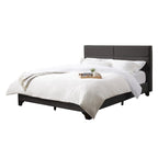 Lit tapissier Queen avec panneau rectangulaire