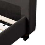 Lit tapissier Queen avec panneau rectangulaire