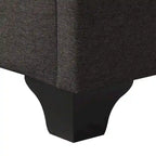 Lit tapissier Queen avec panneau rectangulaire