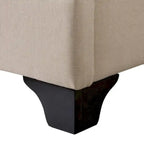Lit tapissier Queen avec panneau rectangulaire