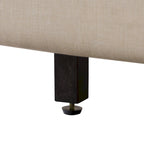 Lit tapissier Queen avec panneau rectangulaire