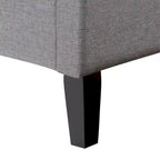 Lit tapissier Queen avec panneau rectangulaire