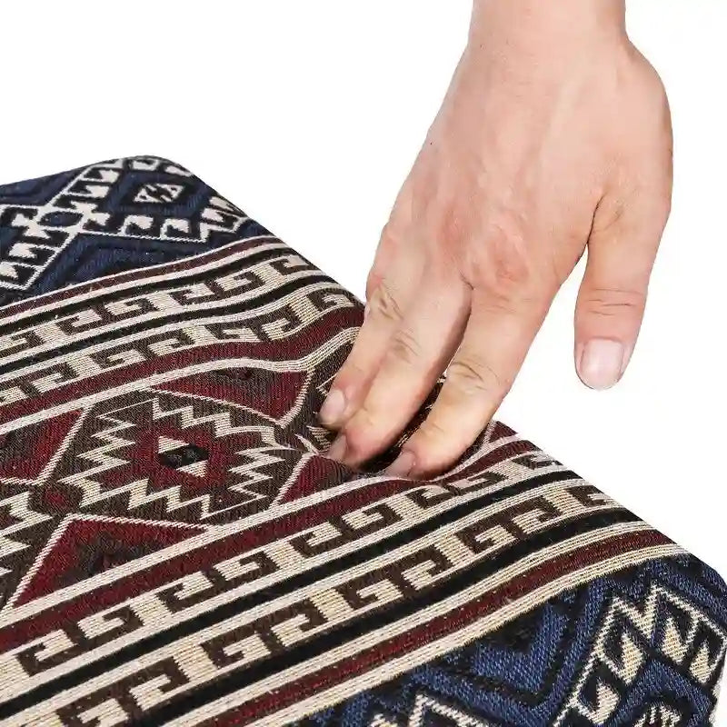 Banc ottoman en tissu rectangulaire rembourré pour chambre à coucher