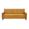 A&B Home 79-inch Mustard Large Biscuit Tufted Sofa Bed
