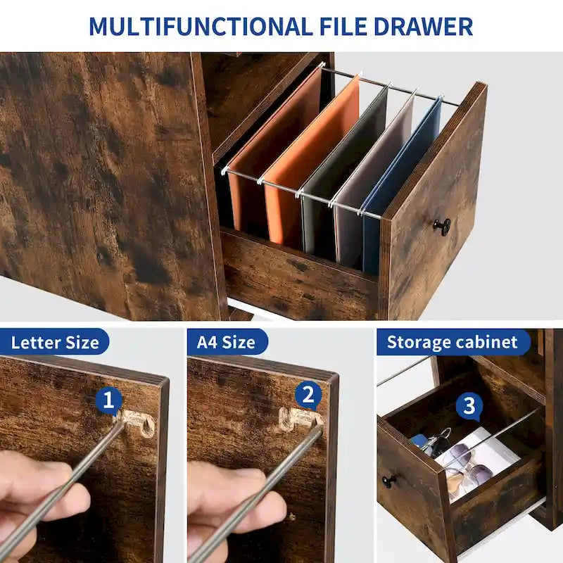 Bureau de jeu en L de 66 pouces avec étagères et support d'écran, bureau à domicile