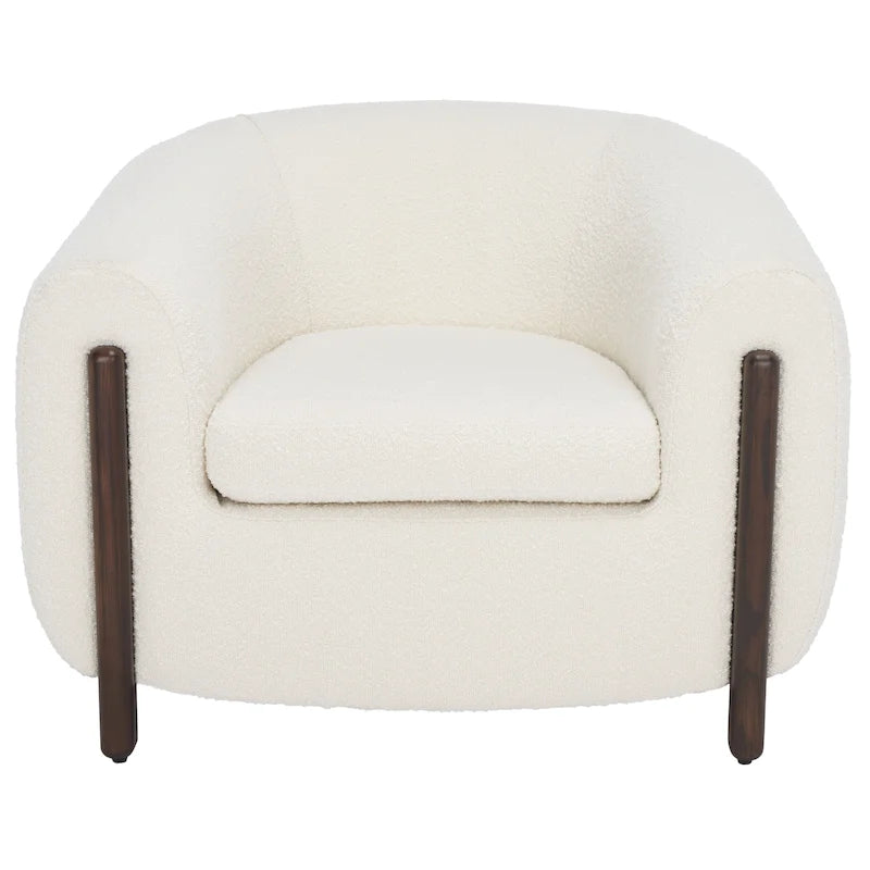 Fauteuil d'appoint dossier incurvé - 38 po L x 34 po P x 28 po H - 38Lx34Px28H